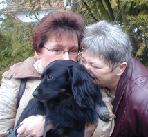 Zottel mit Mama und Uschi